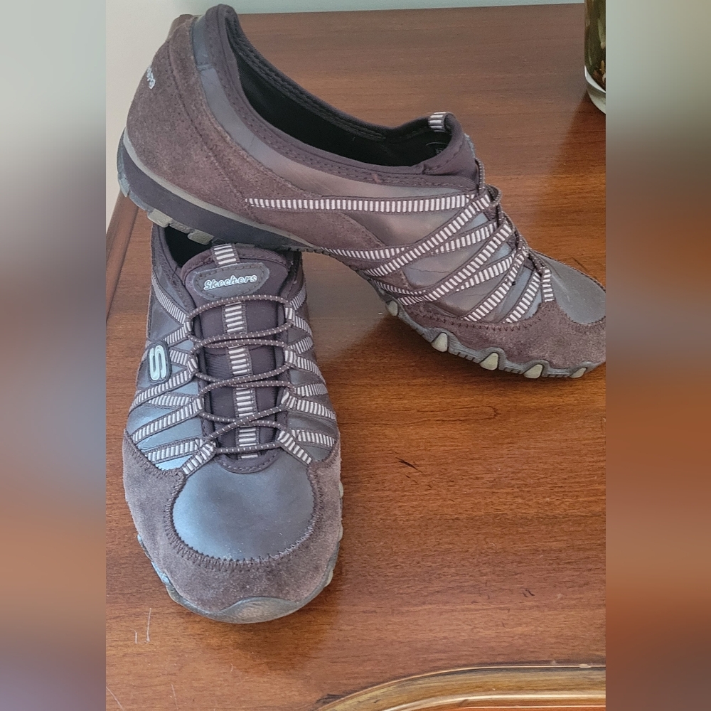 Skechers Women's Brown and Gray Sneakers